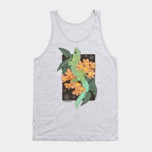 Madagascar Giant Day Gecko with Bush Lilies and Cebu Blue Pothos Tank Top